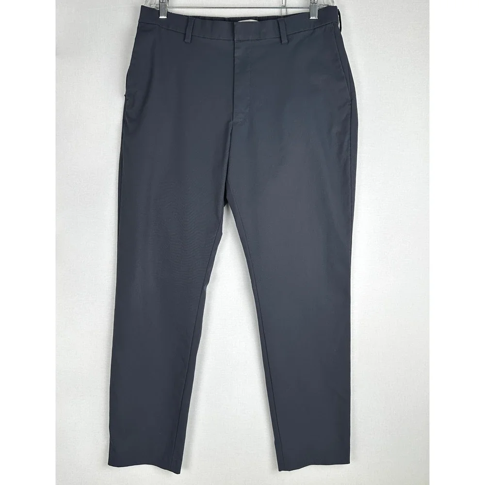 Banana Republic Athletic Fit Stretch Waist‎ Pants Gray Blue Men's 38x32